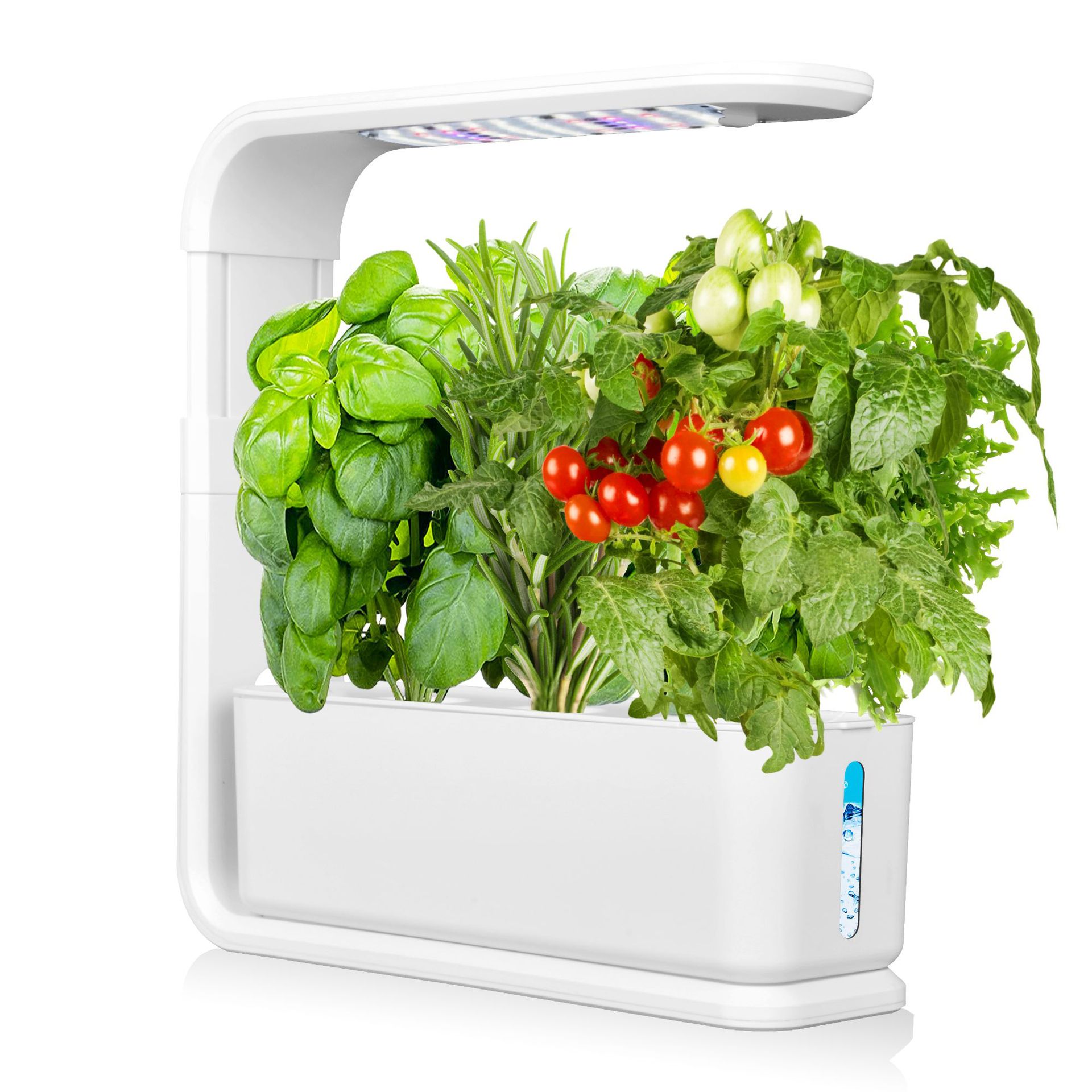 Full Spectrum Led Grow Light Intelligent Hydroponic Planter Vegetable Planting Machine - 3 Hole White / AU