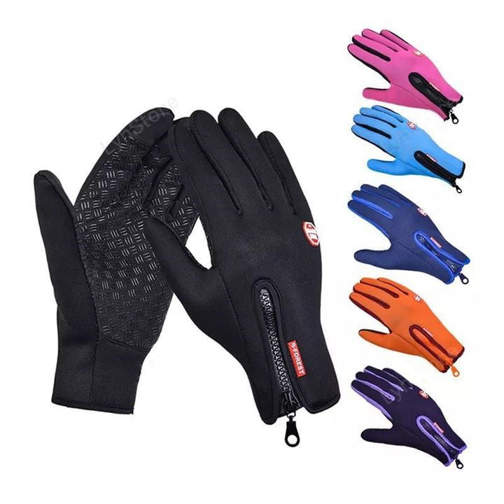 Winter Fleece Antiskid Motorcycle and Sports Riding Gloves