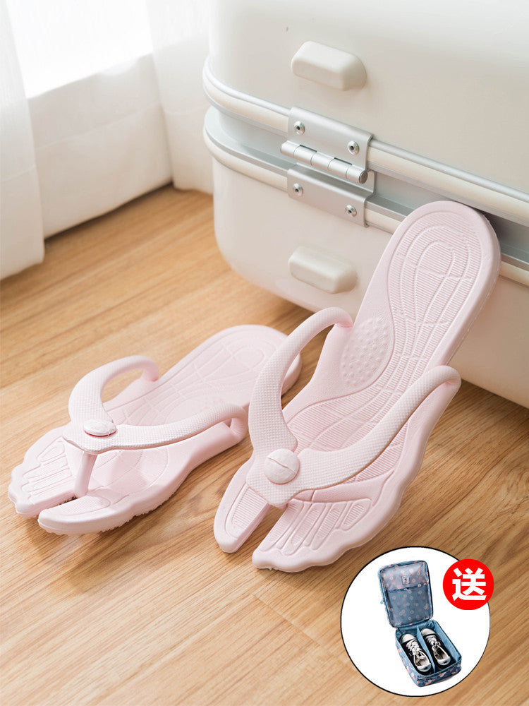 Portable Folding EVA Flip Flops for Travel and Beach
