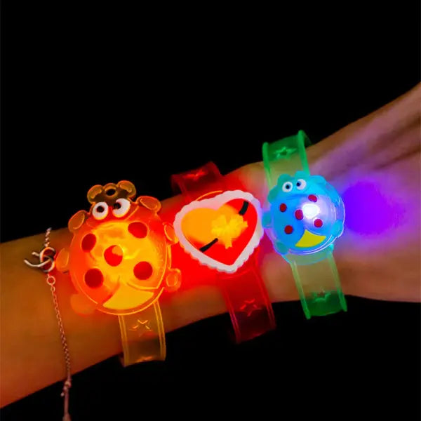 12/24 Pcs LED Luminous Fun Watch for Kids Birthday Party Baby Shower Gift Pinata Filler Halloween Carnival Christmas