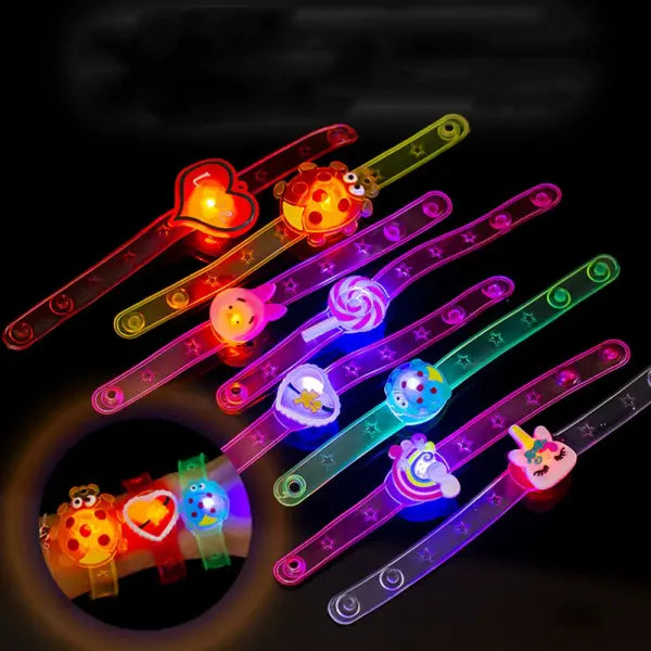 12/24 Pcs LED Luminous Fun Watch for Kids Birthday Party Baby Shower Gift Pinata Filler Halloween Carnival Christmas