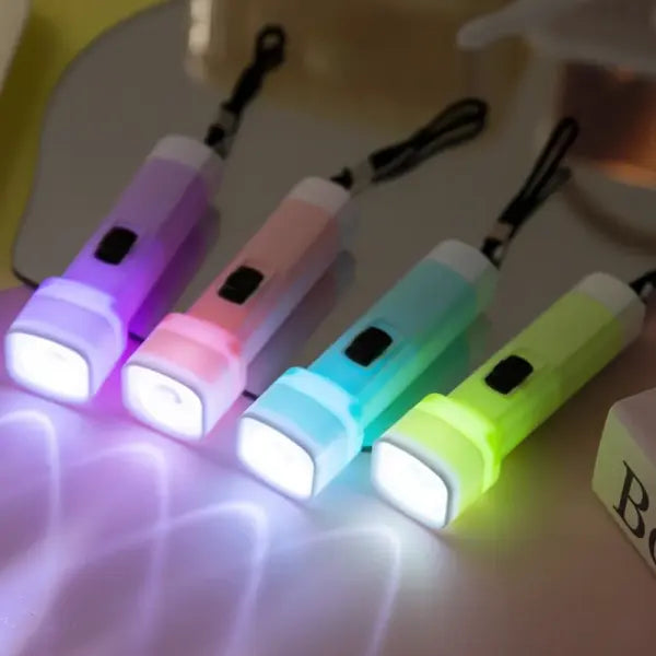 12/24 Pcs LED Mini Flashlights Keychain Party Favors for Kids Birthday & Wedding Guest Gifts
