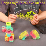 12/24 Rainbow Magic Springs Circle Toys Kids Birthday Party Favors Guests Giveaway Small Gifts Pinata Fillers Flexible