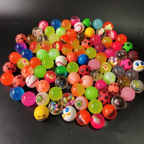 12/30Pcs Mini Colorful Bouncy Ball Toy Children Birthday Party Baby Shower Gift Pinata Filler Boys Girls Reward Party