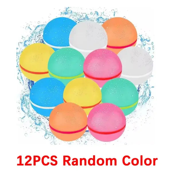 Magnetic reusable water balloons quick fill pool toys - 3PCS Random Color