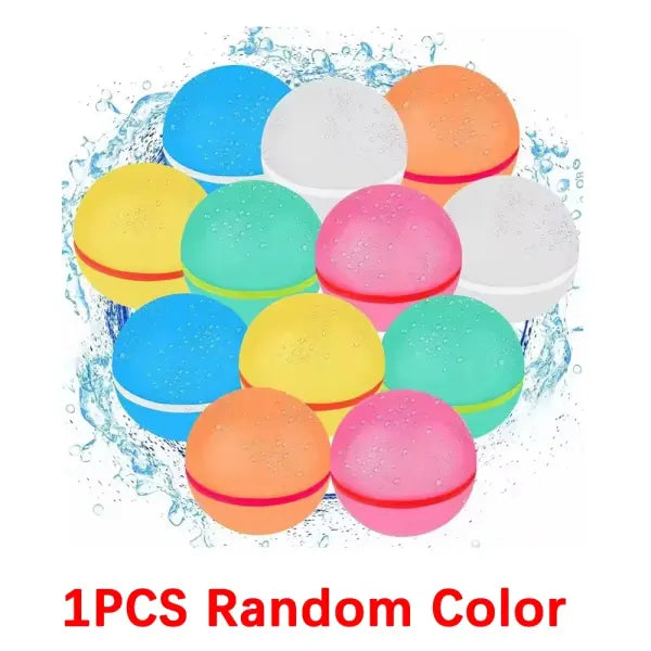 Magnetic reusable water balloons quick fill pool toys - 3PCS Random Color