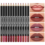 12 pcs Long-Lasting Lipstick Set with Professional Lip Liner Pencil and Matte Lip Gloss for Women Valentine’s Day Gifts