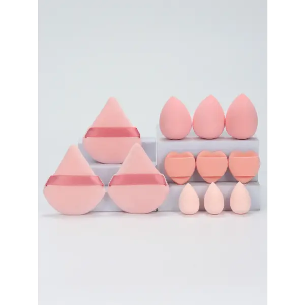 Makeup Sponge Set with Powder Puffs and Beauty Eggs for Women (12-Piece) - 07