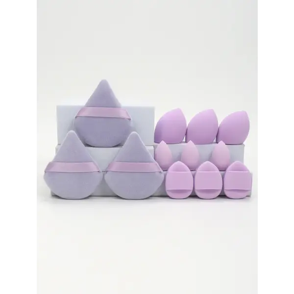 Makeup Sponge Set with Powder Puffs and Beauty Eggs for Women (12-Piece) - 04