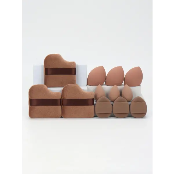 Makeup Sponge Set with Powder Puffs and Beauty Eggs for Women (12-Piece) - 05