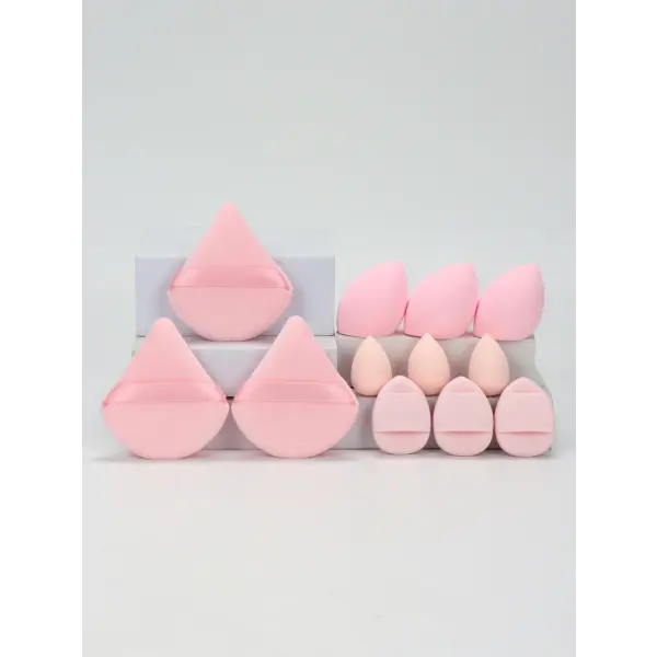 Makeup Sponge Set with Powder Puffs and Beauty Eggs for Women (12-Piece) - 08