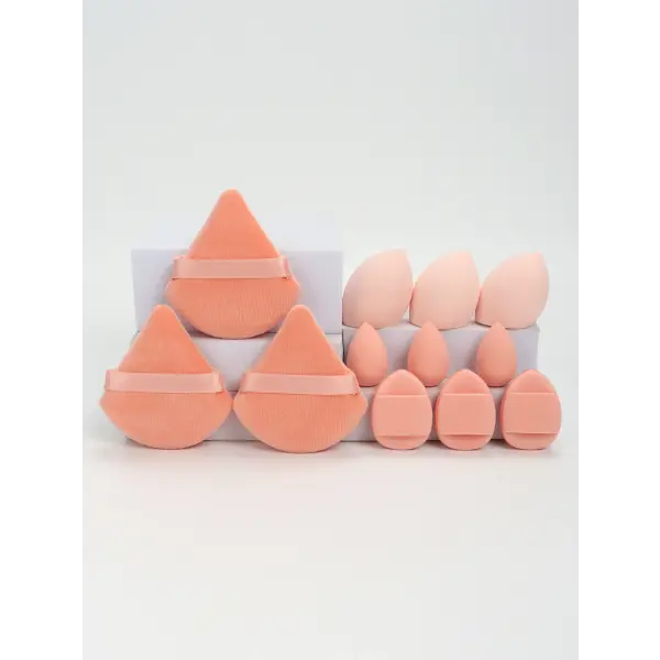 Makeup Sponge Set with Powder Puffs and Beauty Eggs for Women (12-Piece) - 03