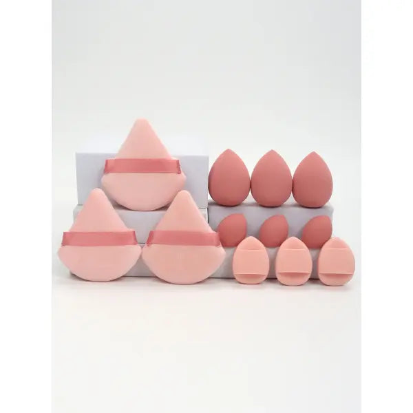 12-Piece All-Purpose Makeup Sponge Set Multi-Size Professional Blending - 02