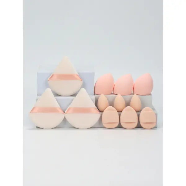 12-Piece All-Purpose Makeup Sponge Set Multi-Size Professional Blending - 06