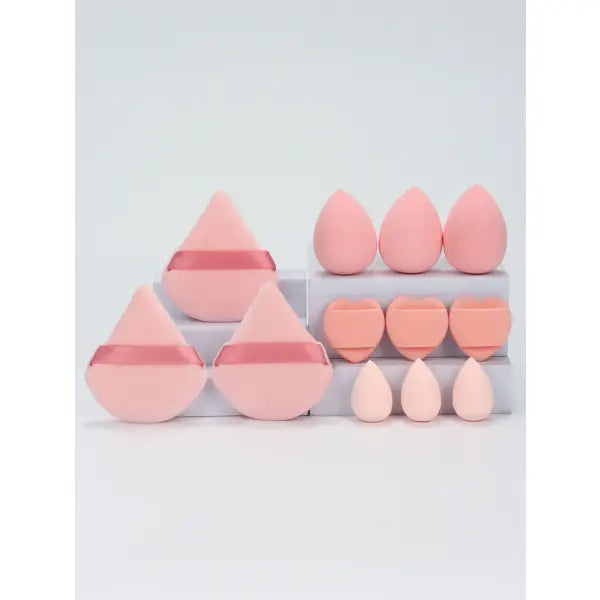 12-Piece All-Purpose Makeup Sponge Set Multi-Size Professional Blending - 07