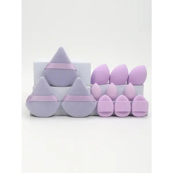 12-Piece All-Purpose Makeup Sponge Set Multi-Size Professional Blending - 04