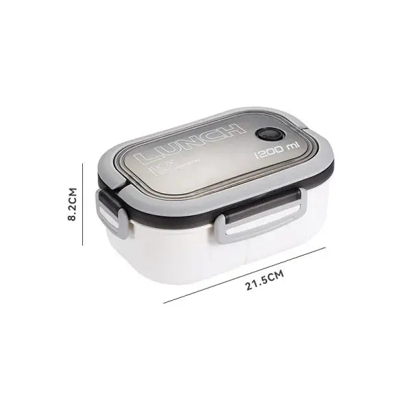 1200ML 2 Layer Bento Lunch Box With Spoon Fork Kid High Capacity Microwae Food Containers Portable Leakproof Office