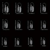 120 Piece French Acrylic False Nail Tips in Multiple Shapes
