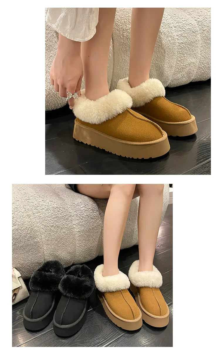 Women Short Plush Warm Snow Boots