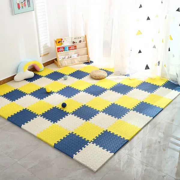 12pcs Foam Baby Play Mat – Interlocking Puzzle Tiles Soft Kids Exercise & Play Floor Carpet (30×30×1cm)
