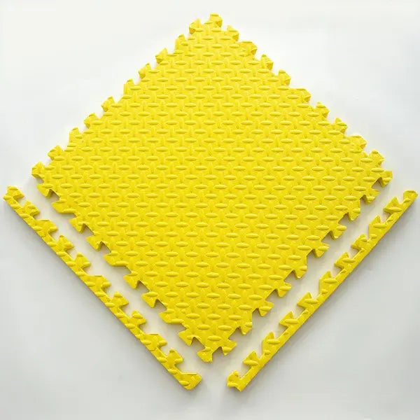 12pcs Foam Baby Play Mat – Interlocking Puzzle Tiles Soft Kids Exercise & Play Floor Carpet (30×30×1cm) - 12pcs Yellow
