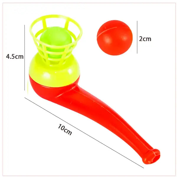 12Pcs Fun Magic Blowing Pipe Floating Ball Game Kids Birthday Party Favors Keepsakes Carnival Christmas Party Prizes