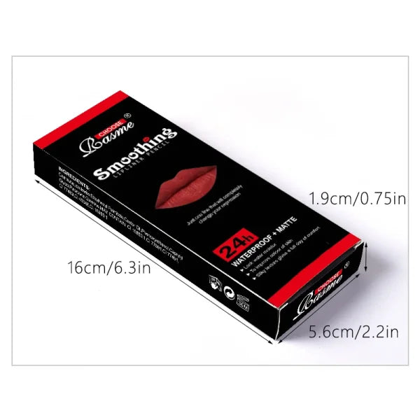 12pcs Long-Lasting Lipstick Set with Matte Lip Gloss & Lip Liner – Professional Makeup Kit for Women – Valentine's Day Gift - Himpall