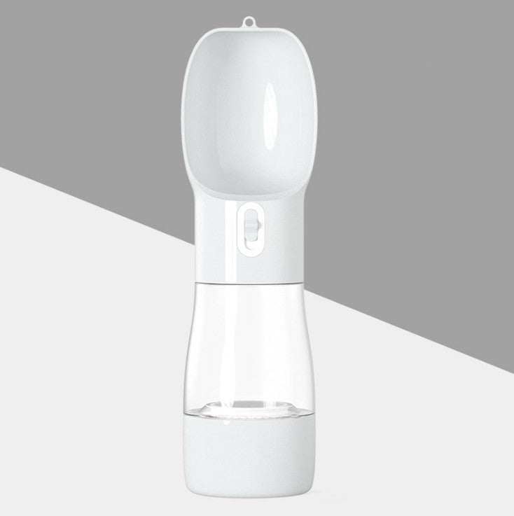 Portable Pet Food and Water Dispenser for Dogs and Cats - Grey