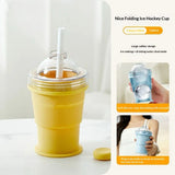 Self-made Ice Hockey Straw Cup Accompanying Creativity - None