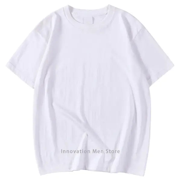 14 Colors 100% Cotton Oversized T-Shirt – Men & Women Short Sleeve Casual Soft Breathable Tee S–XXXL - white / XL
