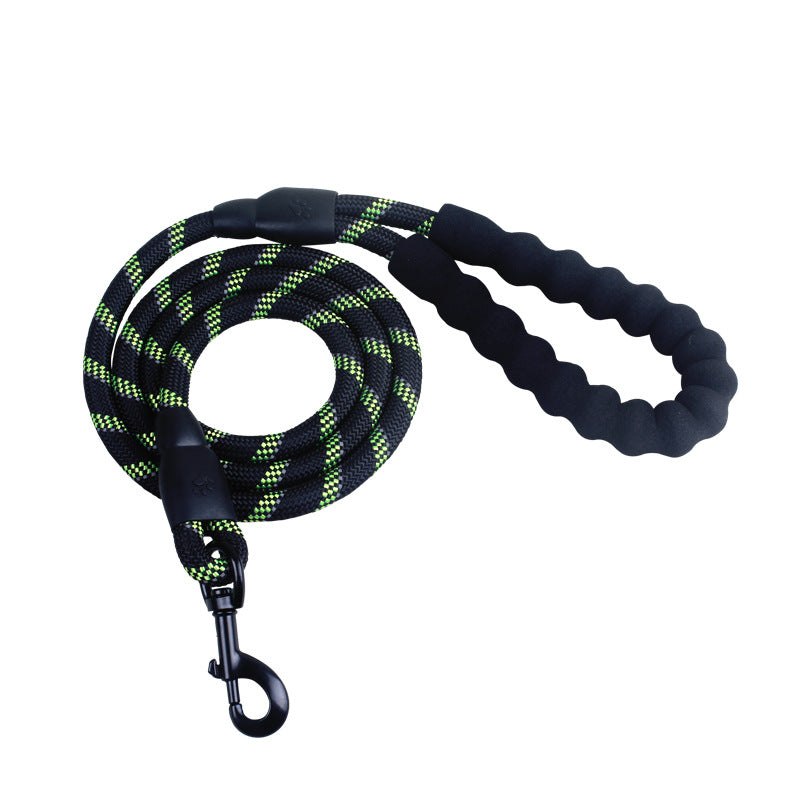 Reflective Dog Leash Nylon Pet Dog Leash Rope For Small Medium Large Dogs Walking Training Pet Suppiles - Black