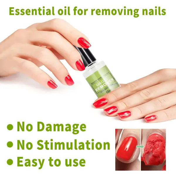 15ML Magic Nail Gel Polish Remover – Fast Soak-Off UV Gel & Semi-Permanent Varnish Cleaner for Nail Art