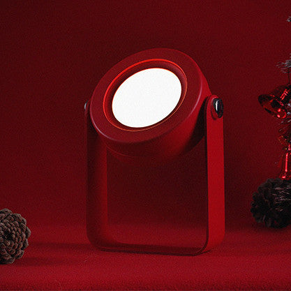 Foldable Touch Dimmable Reading LED Night Light Portable Lantern Lamp USB Rechargeable For Home Decor - Red / 0.3 watts