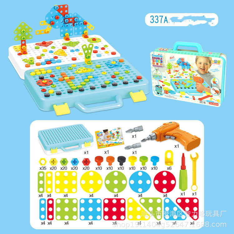 Kids Educational Creative Drill Set with Colorful Screws