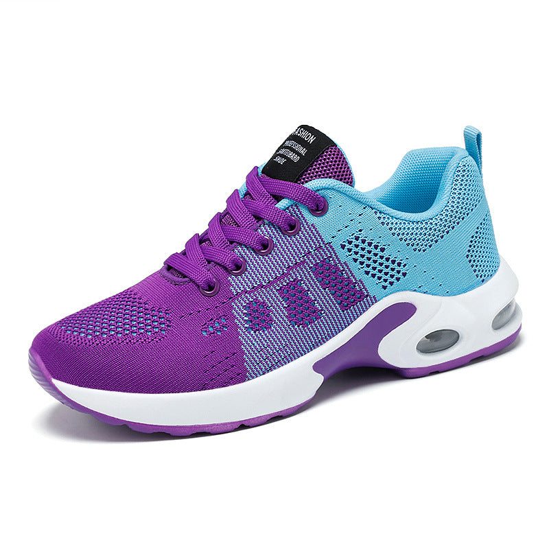 Breathable Mesh Women Sports Casual Shoes in All Sizes - Purple / 35
