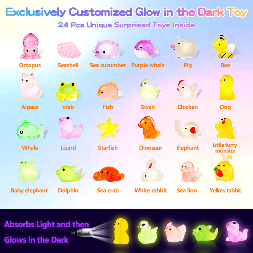 Glow-in-the-Dark Bath Bombs doll set for kids (multi) – fizzing bubble fun - None