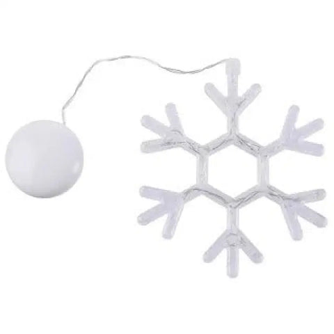 Christmas LED Suction Cup Chandelier featuring Santa Elk and Snowman Lights - Snowflake