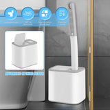 18/36Pcs Toilet Brush With Disposable Replacement Head Kits Upgrade Long Handle Bathroom Cleaning Brush For Home Wc