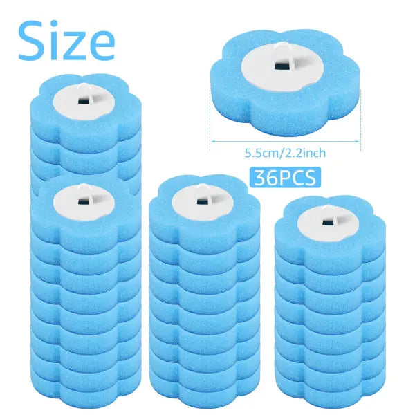 18/36Pcs Toilet Brush With Disposable Replacement Head Kits Upgrade Long Handle Bathroom Cleaning Brush For Home Wc