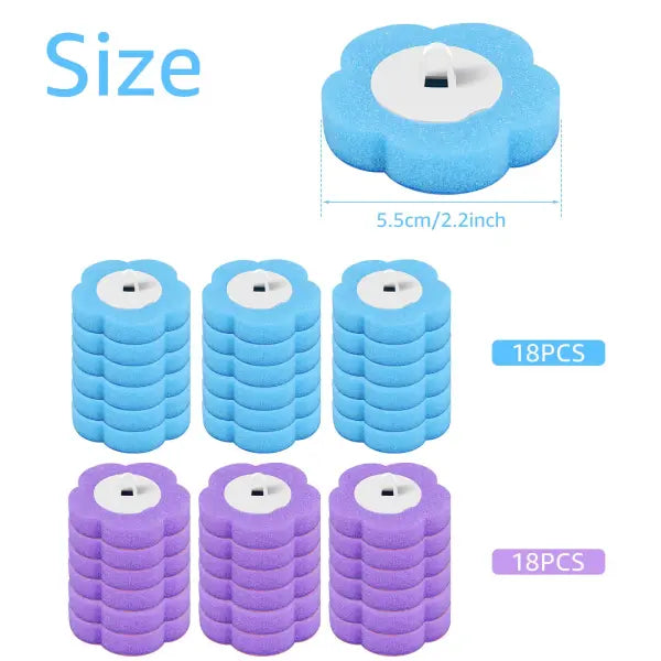 18/36Pcs Toilet Brush With Disposable Replacement Head Kits Upgrade Long Handle Bathroom Cleaning Brush For Home Wc