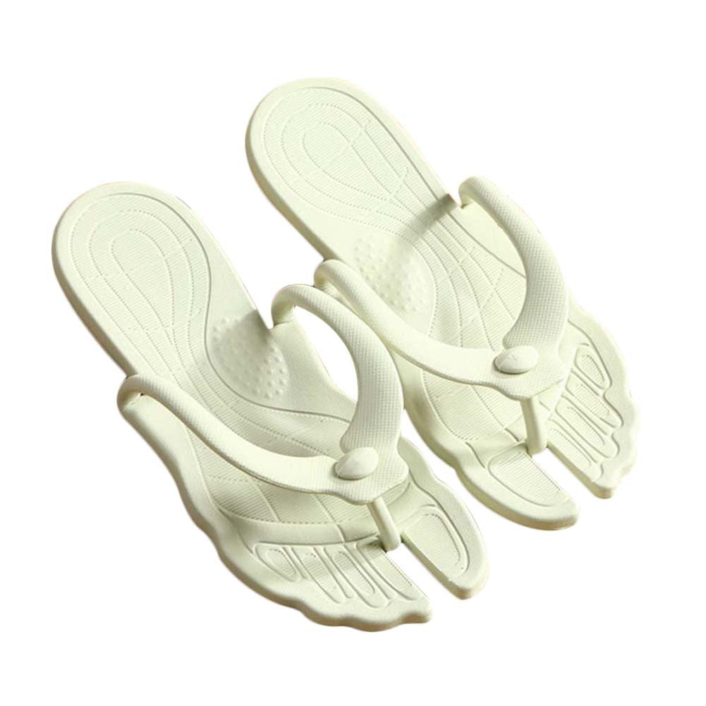 Portable Folding EVA Flip Flops for Travel and Beach - Green / L