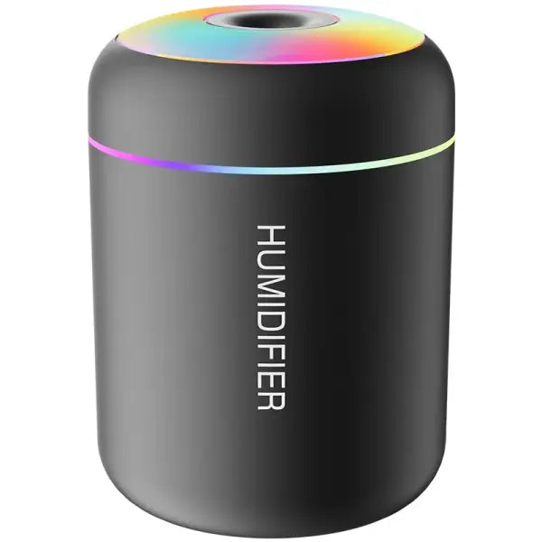 Mini Air Humidifier USB Aroma Diffuser (180ML) for Bedroom and Car - black