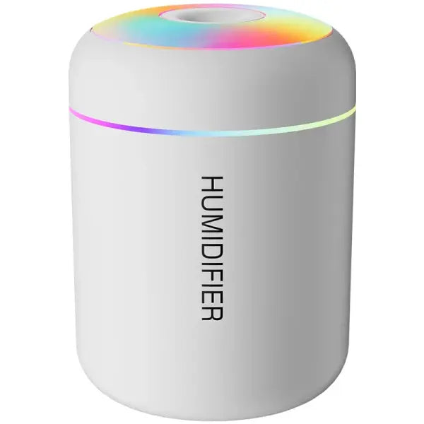 Mini Air Humidifier USB Aroma Diffuser (180ML) for Bedroom and Car - WHITE