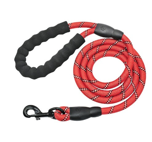 Reflective Dog Leash Nylon Pet Dog Leash Rope For Small Medium Large Dogs Walking Training Pet Suppiles - Red