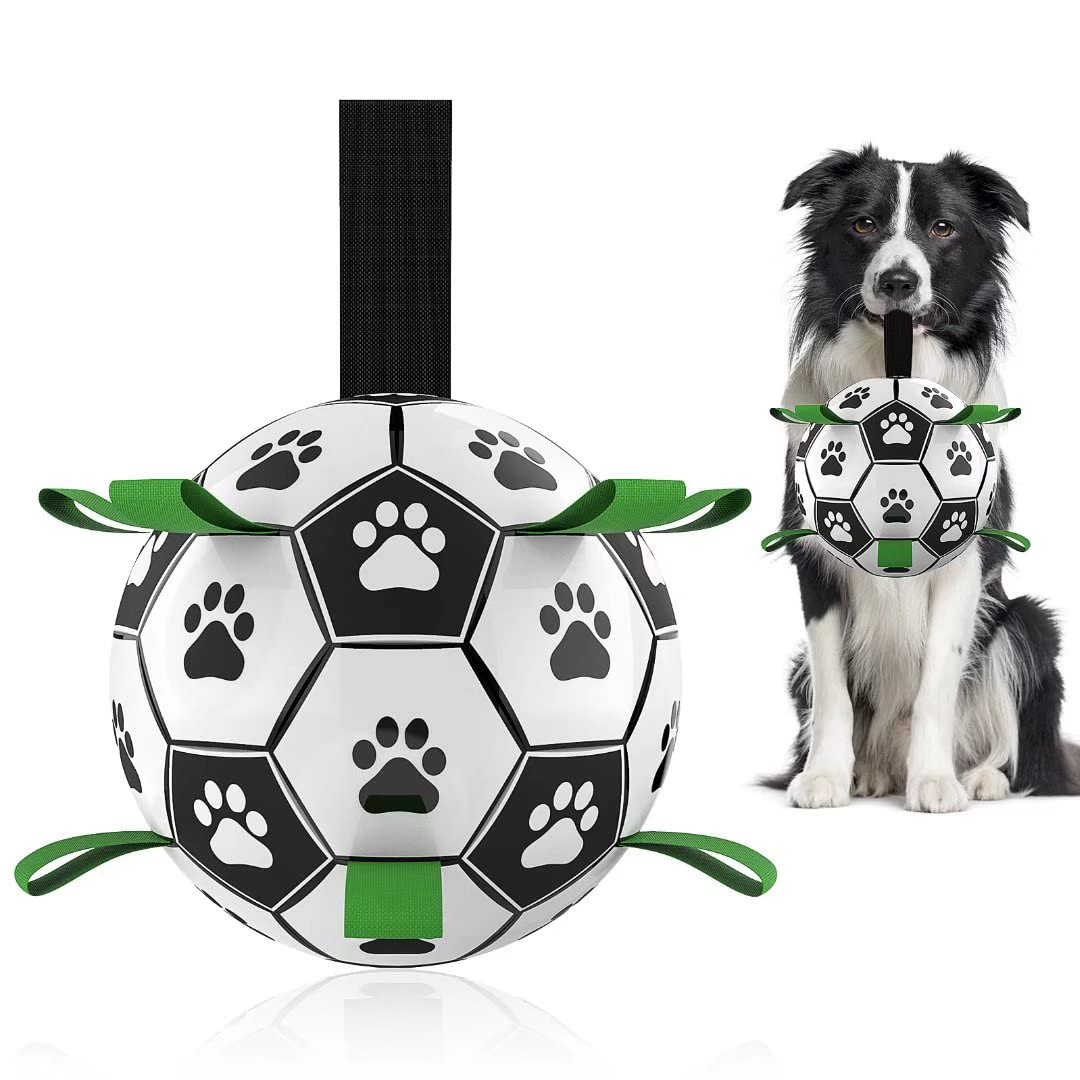 Interactive Dog Football Toy Soccer Ball Inflated Training Toy For Dogs Outdoor Border Collie Balls For Large Dogs Pet