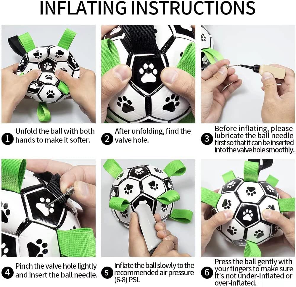Interactive Dog Football Toy Soccer Ball Inflated Training Toy For Dogs Outdoor Border Collie Balls For Large Dogs Pet