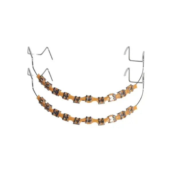 Fashionable tooth decoration set for unisex (Stainless steel) daily party wear - orange