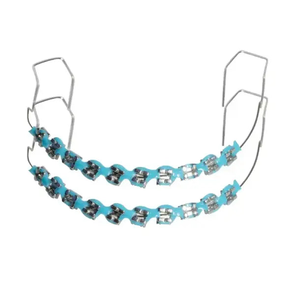 Fashionable tooth decoration set for unisex (Stainless steel) daily party wear - Blue