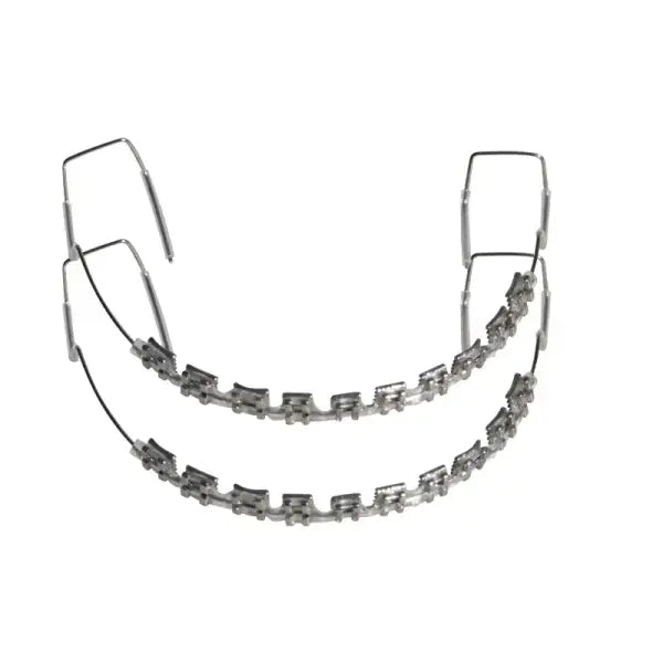 Fashionable tooth decoration set for unisex (Stainless steel) daily party wear - transparent color