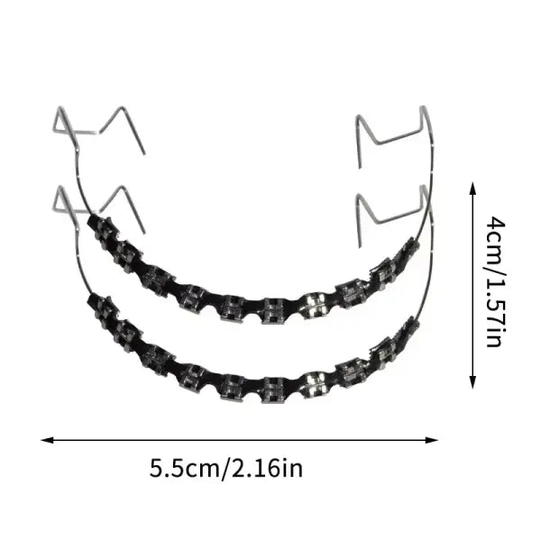 Fashionable tooth decoration set for unisex (Stainless steel) daily party wear